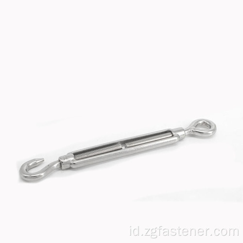 Sus304 Sus316 Stainless Steel Turnuckles dengan baut mata dan baut kait